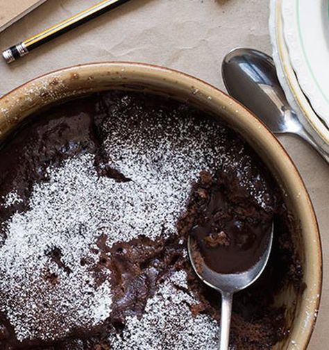 Microwave chocolate self-saucing pudding - NZ Herald Microwave Self Saucing Pudding, Choc Self Saucing Pudding, Microwave Pudding, Microwave Chocolate Pudding, Self Saucing Chocolate Pudding, Self Saucing Pudding, Microwave Baking, Easy Puddings, Microwave Cooking