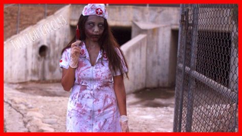 Zombie Nurse Halloween Makeup & Costume collab w/MeiMeiMakeup - Tin's Bloggin Zombie Nurse Makeup, Halloween Nurse Makeup, Halloween Makeup Costume, Nurse Makeup, Zombie Nurse, Nurse Halloween, Halloween Makeup Tutorial, Halloween Nurse, Halloween Costumes Makeup