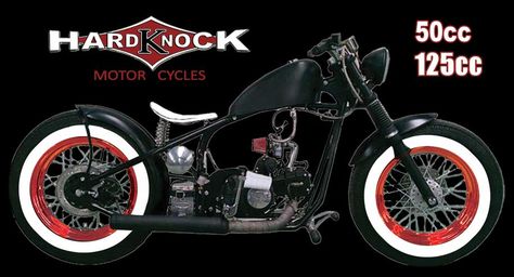 Kikker 5150 Hardknock Bobber motorcycle and parts by Kikker5150 Knucklehead Bobber, Bobber Kit, Vt750 Bobber, Vulcan Bobber 800, Custom Bobbers Old School, Mini Chopper Motorcycle, Steed 400 Bobber, Mini Motorbike, Ape Hanger Handlebars