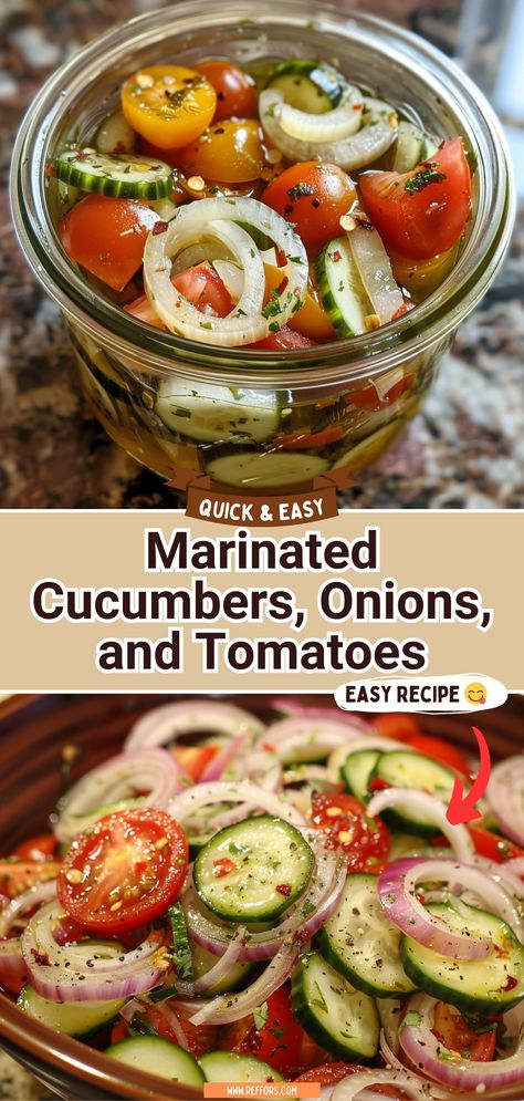 Pickled Cherry Tomatoes Red Onion Cucumber, Tomatoes Cucumbers And Onion Salad, Pickled Cherry Tomatoes Onions Cucumbers, Lunch Food For A Crowd, Pickled Tomatoes And Cucumbers, Tomato Cucumber Salsa, German Cucumber Tomato Salad, Cucumbers And Tomatoes Salad, Summer Cucumber Recipes