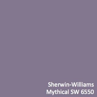 Sherwin Williams Mythical, Sherwin Williams Purple, Violet Paint Colors, Bedroom Paint Colors Sherwin Williams, Purple Paint Color, Paint Colors Sherwin Williams, Purple Paint Colors, Purple Kitchen, Sherwin Williams Paint Colors