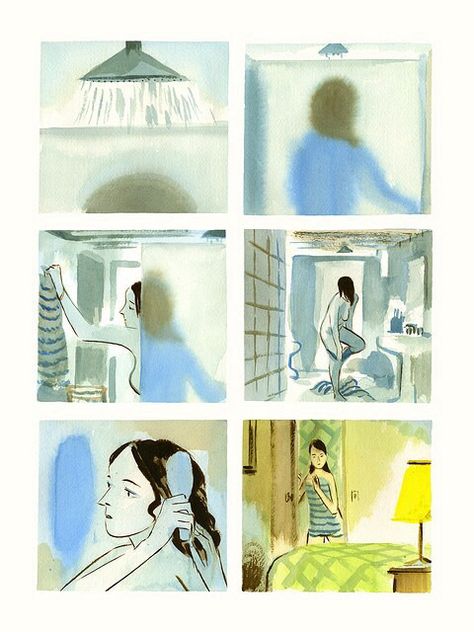 Manuel Fior Steamy Mirror, Reflection Illustration, Bd Art, Illustration Story, Comic Layout, Graphic Novel Art, Arte Inspo, Art And Illustration, Illustration Inspiration