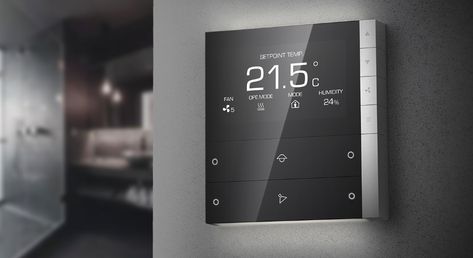 ABB Intelligent switch panel on Behance Smart Home Switches, Smart Panel, Light Switches And Sockets, Home Panel, Smart Home Design, Air Conditioning Unit, Ingredients List, Light Switches, Electrical Installation