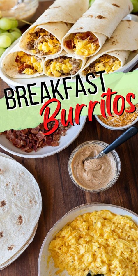 Breakfast Sausage Scramble, Chipotle Breakfast Burrito, Breakfast Burrito Dipping Sauce, Scrambled Egg Burrito, Breakfast Burrito Cheese Sauce, Pork Breakfast Burrito, Breakfast Wrap Sauce, Cheese Sauce For Breakfast Burritos, Sauce For Breakfast Burritos