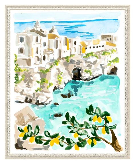 Puglia on Artfully Walls #landscape #water #travel #stellarspaces #styleithappy #dreamhome  #interiorlovers #designinspo #decorinspo #interiordecor #interiordesign  #artfullywalls #gallerywall #gallerywallinspo #artprints #stellarspaces #homeinspiration #styleithappy #interiorlovers #interiorstyling #styleithappy #artfullywalls #gallerywall #gallerywalldecor #gallerywallinspo #artprints #affordableart #affordableartprints #wheretobuyart Sabina Fenn, Italy Art Print, Garden Picnic, Artfully Walls, Travel Painting, Puglia Italy, Gallery Wall Decor, Selling Prints, Italy Art