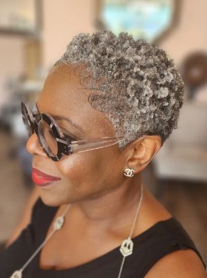 Short Gray African American Hairstyle Women Over Grey Twa Black Women, Grey Hairstyles For Black Women, Low Cut Hairstyles For Ladies, Short Grey Hair Black Women, Short Hairstyle Women Over 50 Over 50, Short Hair For Women Over 50, Natural Gray Hair Over 50 Black Women, Short Gray Hair Over 50, Short Tapered Natural Hair