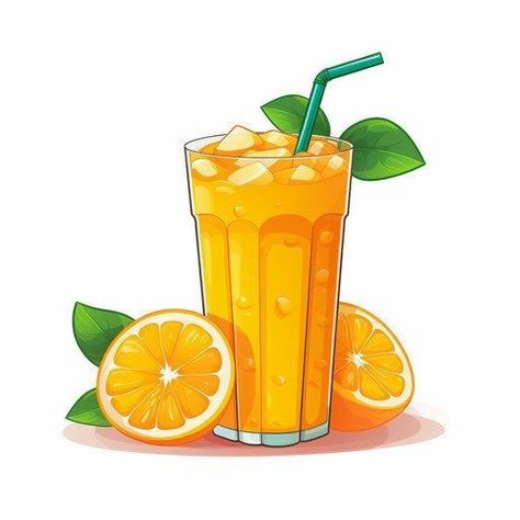 Orange Juice Art, Juice Clipart, Png Black And White, Orange Drinks, Interactive Presentation, Food Clipart, White Tattoo, Fresh Juice, Vector Clipart