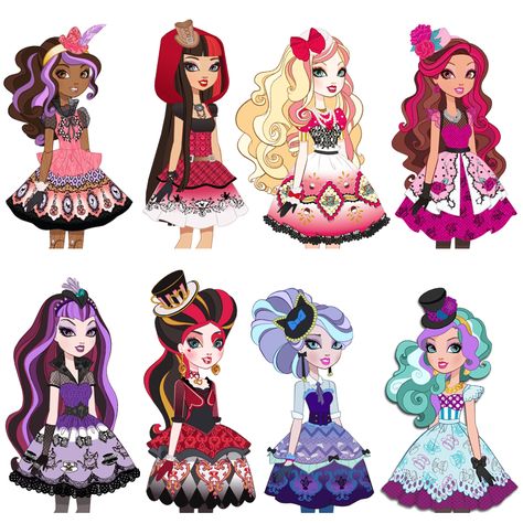 Ever after high costumes for a party Ever After High, Ever After, Different Types, Destiny, Barbie Dolls, Dolls, Tumblr, Hair, Dresses