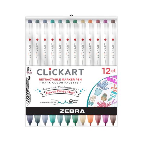 CLiCKART – Zebra Pen Coding Drawing, Zebra Clickart, Ink And Volt Planner, Writing & Drawing Instruments, Basic Planner, Felt Tip Markers, Colors Palette, Glitter Pens, Felt Tip