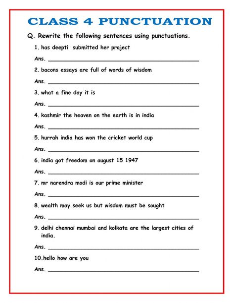 Punctuation Worksheets 5th Grade, Punctuation Marks Worksheets For Grade 3, Punctuation Worksheets 3rd, Punctuation Worksheets Grade 4, Punctuation Worksheets 2nd Grade, Punctuation Marks Worksheets, Comparative Adjectives Worksheet, English Punctuation, Jeep Drawing