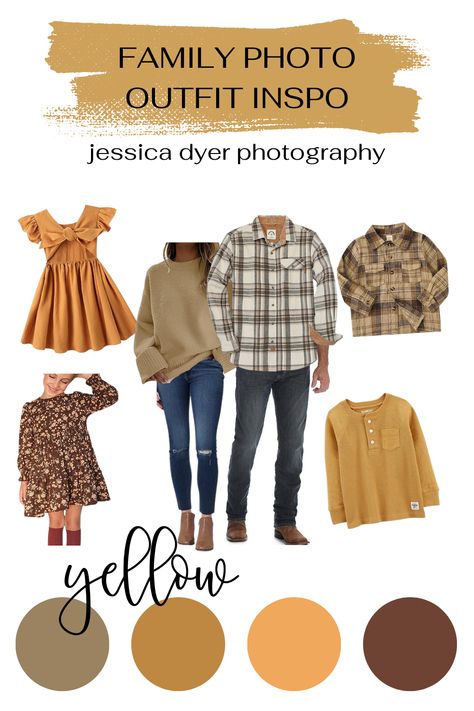 Layered Family Photo Outfits, Family Photo Outfits Mustard Yellow, Fall Multi Family Photos, Fall Family Photo Outfits Outdoor Casual, Family Of 5 Fall Picture Outfits, Mustard Family Photo Outfits, Family Pics Outfits, Fall Picture Outfits For Family, Casual Fall Family Picture Outfits