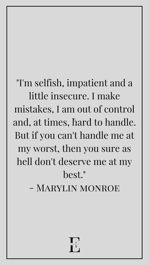 Wise words by Marylin Monroe. Look out for more inspo like this. Marylin Monroe Manifestation, Monroe Name, Inspirational Celebrity Quotes, Journal Things, Powerful Women Quotes, Famous Quotes About Life, Purple Quotes, Celebrity Quotes, Powerful Woman