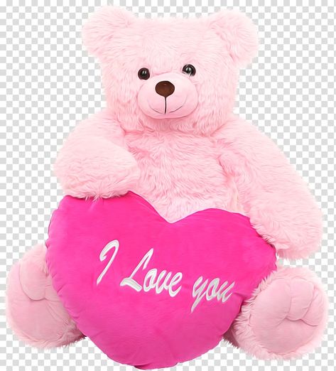 Brown Bear Illustration, Valentine's Day Poster, Teddy Bears Valentines, Bear Clipart, Pink Bear, Bear Bear, Bear Valentines, Teddy Bear Stuffed Animal, Pink Valentines