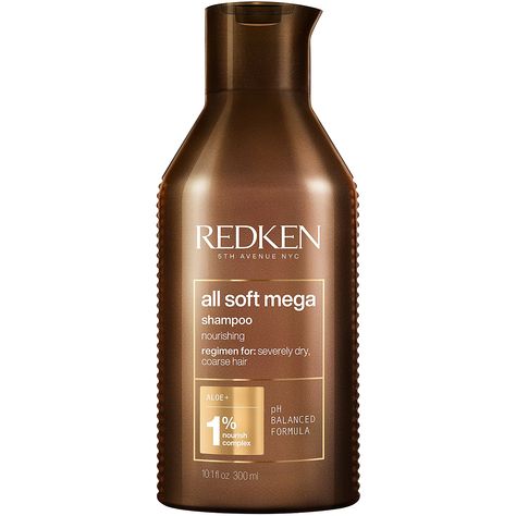 redken-all-soft-mega-shampoo Redken Conditioner, Trim Ends, Extremely Dry Hair, Sacha Inchi Oil, Curly Wurly, Redken All Soft, Curl Conditioner, Curl Shampoo, Silk Bonnet