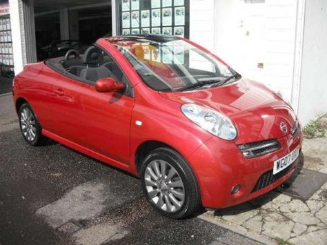 Nissan Micra Convertible | #JustForMe. Mini Convertible Aesthetic, Black Mini Convertible, Nissan Micra, Nissan Micra Convertible, Red Convertible Car, Vroom Vroom, Convertible, Nissan, Timeless Design