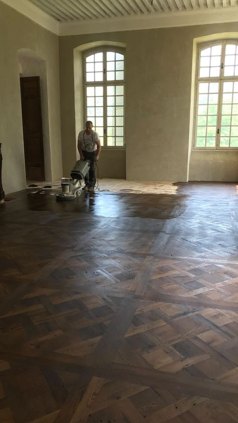 Versaille Parquet Flooring, Versailles Flooring, Wooden Floor Pattern, Parquet Versailles, Interior Delights, Oak Parquet, Reclaimed Oak, Parquet Flooring, Floor Patterns