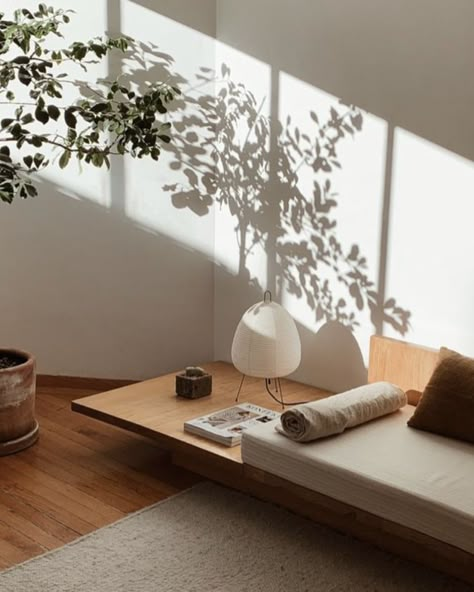 When the outdoors and indoors become one 🌿 #CA89Home Sofa Wabi Sabi, Beautiful Balcony, Japanese Living, Japanese Living Room, Japandi Bedroom, Japandi Interior Design, Backyard Cottage, Japandi Living, Japandi Interior