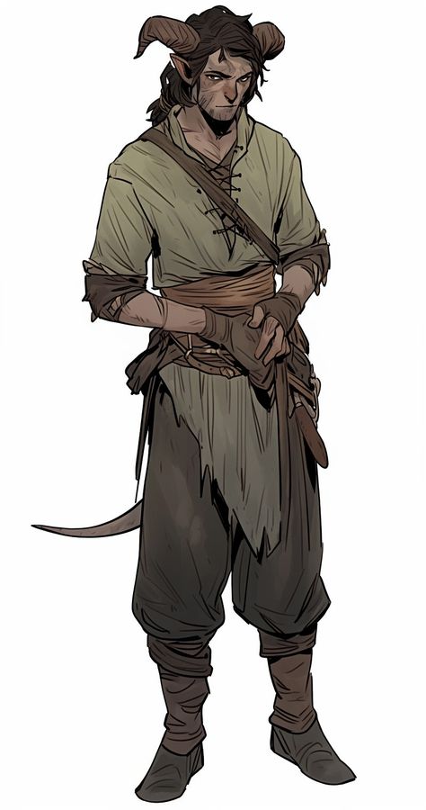 Rogue Reference Pose, Woodsman Character Design, Rope Dart Character Design, Tiefling Druid Male, Rogue Dnd Character Design, Tiefling Character Design Male, Urban Druid, Swords Bard, Nature Cleric