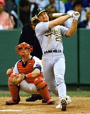 Mark McGwire when he was with Oakland. Mark Mcgwire, Oakland A’s, Baseball Park, Baseball Guys, Yadier Molina, Baseball Pictures, Buster Posey, Baseball Boys, Fenway Park