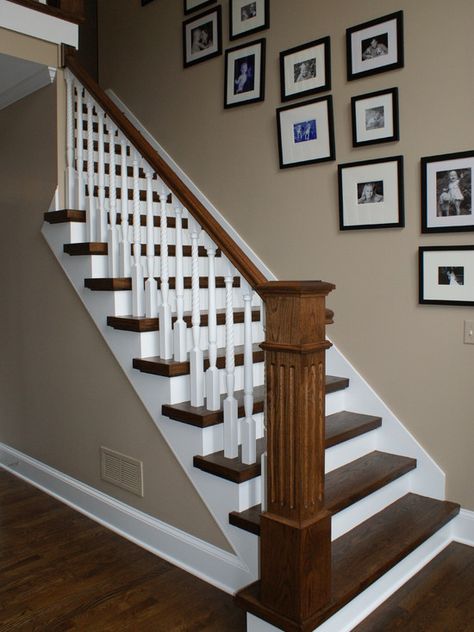 Staircase Pictures, Stair Makeover, Traditional Staircase, Stairs Makeover, Stair Railing Design, Staircase Remodel, Staircase Makeover, Stair Remodel, Modern Stairs