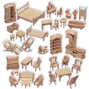 Dollhouse Furniture | HubPages Harry Potter 3d, Dollhouse Furniture Sets, Wooden Dolls House Furniture, Cnc Furniture, Miniature Dollhouse Furniture, Diy Holz, Wooden Dollhouse, Miniature Houses, Barbie Furniture