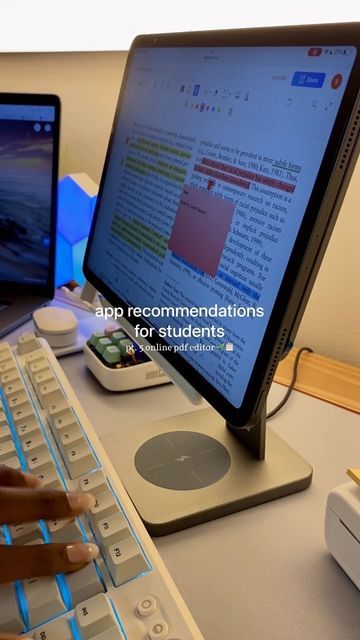 joy’s studygram 🐳 on Instagram: "app recommendations pt. 5🌱🤍 | Light PDF 📑💡 functions: - annotate pdfs on the website or in the app (highlight, underlining) 🖍 - add in sticky notes 🗒️ - share your work via a direct link 🔗 - ability to directly print your document 🖨️ 💡my favourite function is the fact that it has a website format which means documents don’t have to take up space on my devices 📃🖥️ #studygram #studymotivation #universitystudent #studybreak #college #studyinspiration #un Sticky Notes Annotation, App Recommendations, Uni Student, Instagram App, Study Tips For Students, Take Up Space, Study Break, University Life, Student Studying