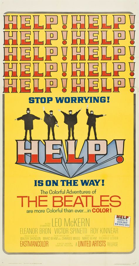 Band Posters The Beatles, Beatles Album Covers Wallpaper, The Beatles Aesthetic Vintage Poster, Beatles Tour Poster, Beatles Poster Bedroom, The Beatles Poster, Beatles Movie, The Beatles Help, Beatles Poster