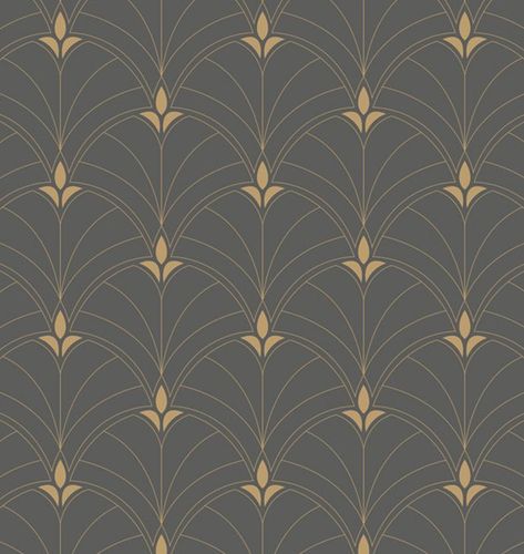 With An Arched, Fine-Line Pattern, Our Art Deco-Inspired Wallpaper Design Makes A Sophisticated Statement In Any Room. Art Deco Fabric Pattern, Art Deco Botanical Wallpaper, Art Deco Geometric Wallpaper, Art Deco Millwork, Italianate Bathroom, Botanical Murals, Art Deco Wall Paper, Art Deco Line Art, 1920s Wallpaper