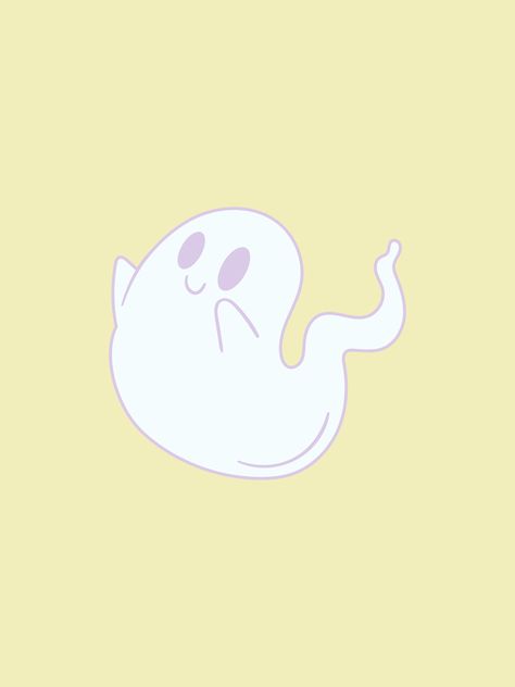 Green Ghost Wallpaper, Yellow Ghost Aesthetic, Yellow Halloween Aesthetic, Ghost Aesthetic Cartoon, Ghost Cartoon Aesthetic, Ghost Widget, Yellow Spooky Wallpaper, Pastel Ghost, Ghost Theme