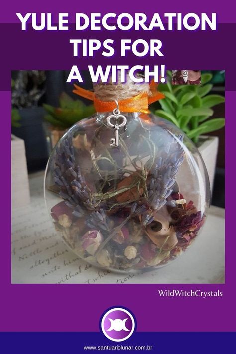 Check 5 great ideas for Yule Decoration and learn how to craft a Witch Ball this year! #Yule #Yuletide #Christmas Witch Balls Diy Yule, Diy Yule Gifts, Celebrate Yule, Winter Solstice Traditions, Christmas Yule Log, Yule Crafts, Yule Christmas, Yule Celebration, Pagan Christmas