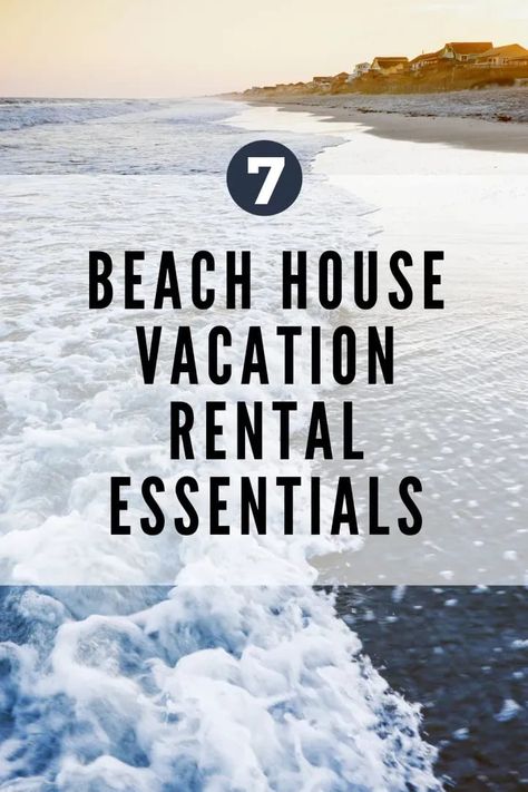 Air Bnb Beach House, Beach House Essentials, Beach House Rental Must Haves, Beach House Rental Decor, Airbnb Beach House Decor, Beach Rental Decor Ideas, Vacation House Aesthetic, Beach Air Bnb, Beach Gear Storage