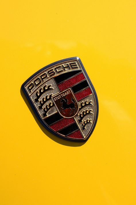 Yellow Porsche Yellow Porsche, Vintage Porsche, Dream Lifestyle, Wallpaper Ideas, Porsche Logo, Austria, Vehicle Logos, Porsche, Cars