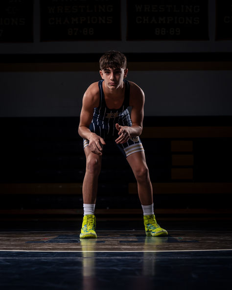 Wrestling Media Day Pose Idea for Photoshoot Senior Photos Wrestling, Wrestling Media Day Poses, Wrestling Photoshoot, Wrestling Portraits, Wrestling Poses, Wrestling Photography, Idea For Photoshoot, Wrestling Senior Pictures, High School Wrestling