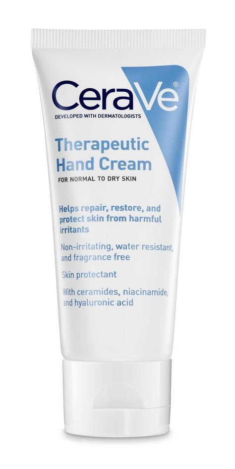 CeraVe Therapeutic Hand Cream Best Hand Cream, Magnesium Hydroxide, Hand Moisturizer, Cracked Skin, Rubber Gloves, Vitamin B3, A God, Hair Colorist, Cream Lotion