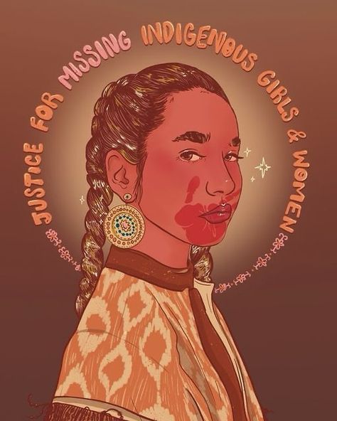 ✊🏼No more stolen sisters ♥️ #mmiwg2s #mmiwg #reddress #mmiwawareness #nomorestolensisters #winnipeg #indigenouswomen #indigenous Indigenous Two Spirit Art, Indigenous Rights Art, Indigenous Character Art, Eco Feminism Art, Missing Indigenous Women Art, Intersectionality Art, Indigenous Braids, Indigenous Women Art, Indigenous Illustration