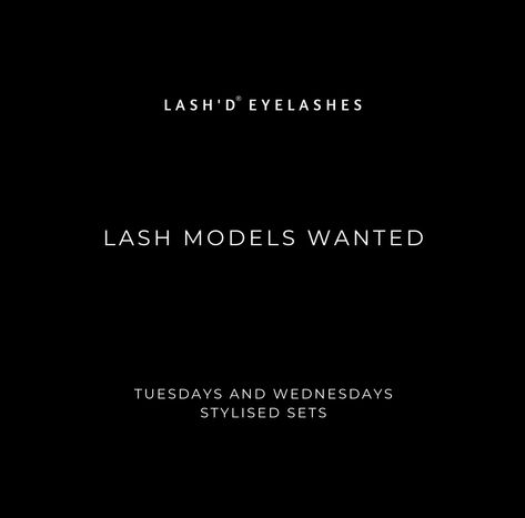 We’re building our portfolios again with new trends in the lash world and will be opening up a couple of appointments for some lucky clients ( who are fine with being filmed and photographed) We are looking for someone who would be interested in getting any of the following sets completed by our trained staff on a Tuesday or Wednesday! - wet set - wispy set - strip lash look - brown lashes Heavily reduced pricing and limited spots. Note: this is not for beginner lash artists to practic... Wispy Set, Brown Lashes, Wet Set, Lash Business, Lash Artist, Looking For Someone, Strip Lashes, Open Up, New Trends