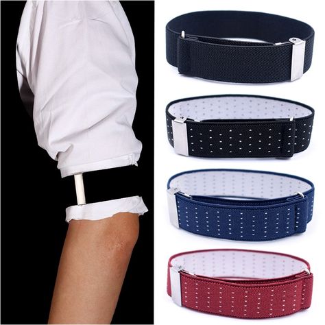 Find More Men's Suspenders Information about 1 Pair Gentleman Formal Shirt Armband Sleeve Garter Holder Business Party Cuff father's day Gift Mouw Kousenband 2.5 cm width,High Quality Men's Suspenders from JIERKU Suspender Store on Aliexpress.com Shirt Holder Men, Outfits For Bartending For Women, Sleeve Garters Mens, Bartender Outfit Men, Shirt Holder, Shirt Garters, Bartender Outfit, Arm Workout With Bands, Men's Suspenders