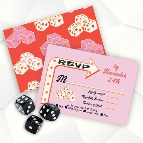 $1.80 | Las Vegas Wedding arrow sign rsvp response cards | Wedding RSVP Cards | las vegas, las vegas wedding, sign, mod, retro, pink orange red, hand drawn, rsvp, response cards Las Vegas Party Invitations, Wedding Arrow, Retro Vegas, Las Vegas Wedding Invitations, Retro Wedding Theme, Wedding In Las Vegas, Quick Wedding, Funky Colors, Las Vegas Party