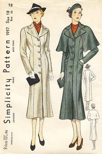 1930s Jacket, 1930 Fashion, Patron Vintage, Retro Sewing Patterns, Vestidos Retro, Retro Looks, Coats Vintage, Estilo Real, Vintage Dress Patterns