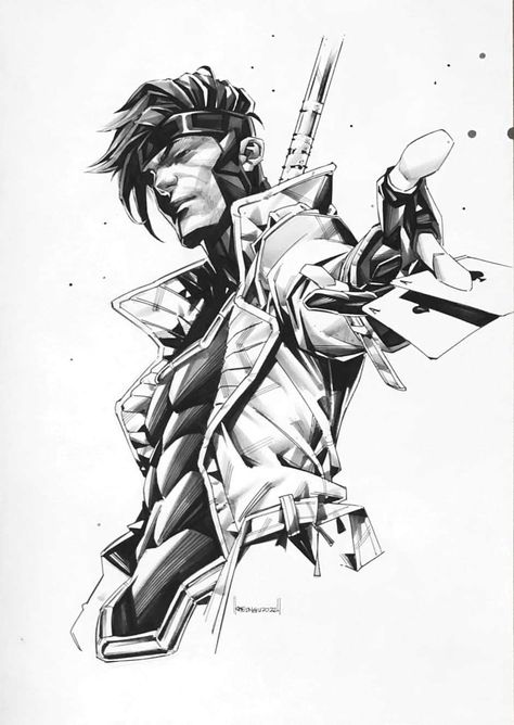 Gambit Wallpaper, Wolverine Comic Art, Gambit X Men, Gambit Marvel, Comic Art Sketch, Xmen Art, Wolverine Comic, Comic Tattoo, Marvel Superheroes Art