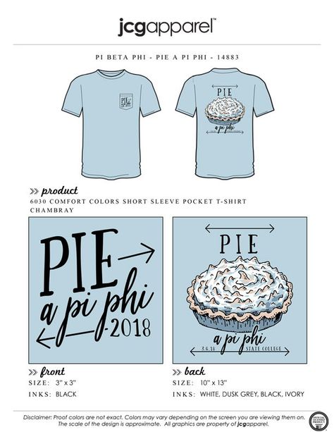 Greek Pie, Phi Delt, Pi Pie, Pi Shirt, Philanthropy Shirts, Recruitment Ideas, Sorority Ideas, Theta Phi Alpha, Pi Phi