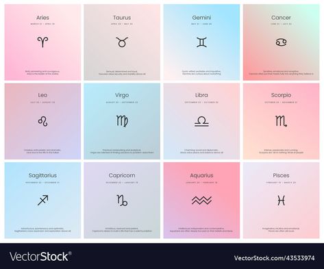 Leo And Virgo, Virgo And Libra, Taurus And Gemini, Cards Design, Daily Horoscope, Vector Illustrations, Design Vector, Icon Illustration, Zodiac Sign