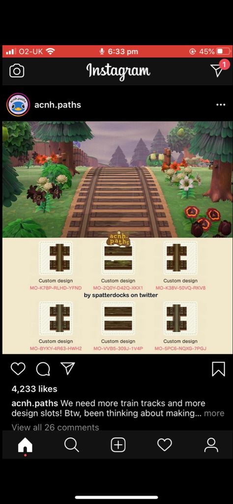 Acnh Railroad Path Code, Acnh Train Tracks Code, Train Tracks Acnh Code, Animal Crossing Railroad Tracks, Animal Crossing Train Tracks, Acnh Railroad Path, Acnh Train Track Path, Acnh Railroad, Train Tracks Acnh