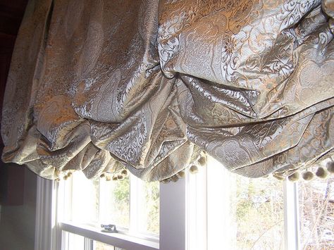 window treatments
inverted pleat balloon Tuscan Curtains, London Shades, Creative Curtains, Popular Window Treatments, Balloon Shades, Balloon Valance, Relaxed Roman Shade, Balloon Curtains, Mediterranean Style Homes