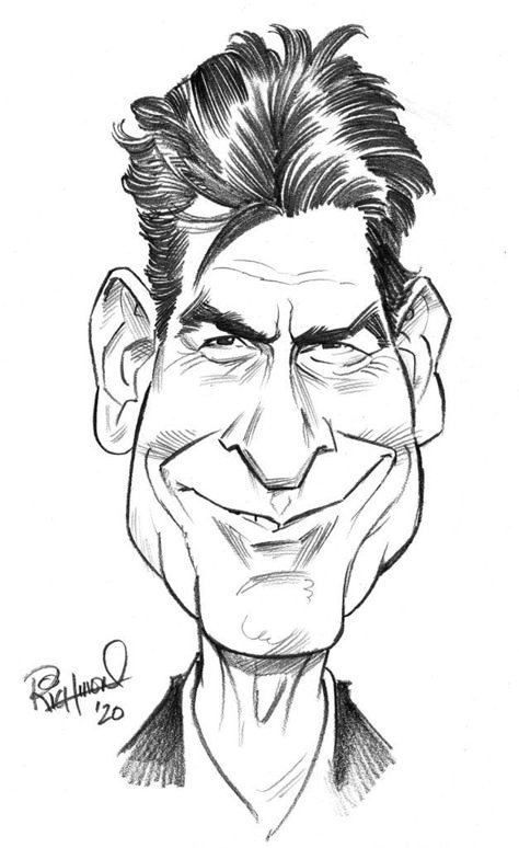 Richmond Illustration Inc. Celebrity Caricatures Sketch, Unique Drawing Styles, Tom Richmond, Simple Face Drawing, Desenho Tom E Jerry, Caricature Sketch, Cartoon Faces Drawing, Client List, Drawing Styles