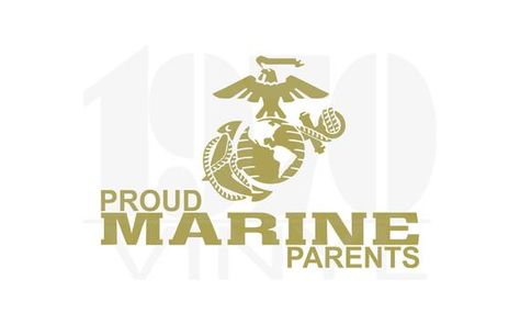 Proud Marine Parents Vinyl Decal - USMC Proud Parents Decal - Marine Corps - Semper Fi - Officially Usmc Mom Tattoo, Marine Corp Shirt Ideas, Usmc Logo Svg, Proud Marine Mom, Marine Parents, Address Decals, Personalized Mailbox, Proud Wife, Mailbox Decals