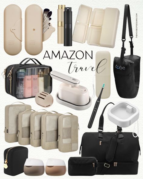 Amazon Organization, Bathroom Bag, Everyday Bag Essentials, Road Trip Packing List, Clear Cosmetic Bag, Comfy Travel, Travel Cubes, Travel Supplies, Amazon Travel