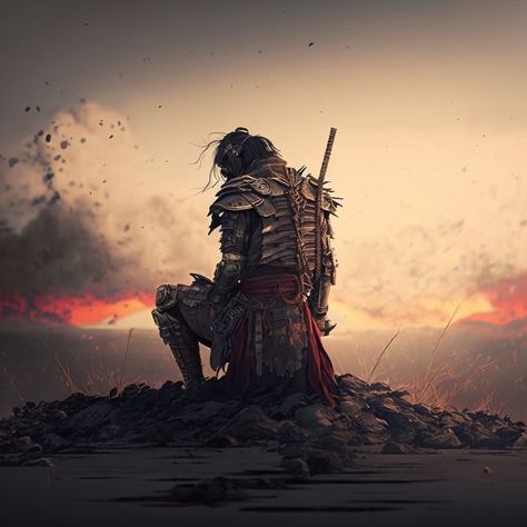 Defeated Warrior, Fallen Samurai, Best Marvel Villains, Samurai Battle, Fog Images, Fallen Warrior, The Way Of The Samurai, Way Of The Samurai, Warrior Paint