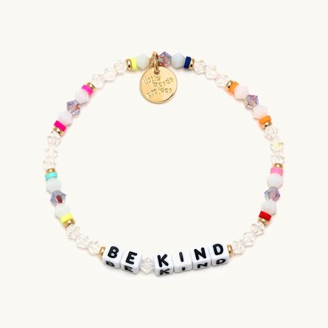 Check out our Be Kind- Best Of Bracelet. Our beaded bracelets aim to inspire & encourage people to be kind to themselves & to pay that kindness forward. Little Words Project, Everyday Handbag, Trending Bracelets, Rainbow Bright, To Be Kind, Crystal Beads Bracelet, Crystal Shop, Shine On, Bracelet Collection