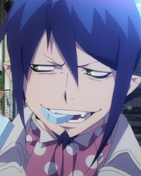 why is mephisto kinda....... Ao Exorcist, Blue Exorcist Movie, Blue Exorcist Cosplay, Blue Exorcist Mephisto, Poster Manga, Blue Exorcist Rin, Blue Exorcist Anime, Exorcist Anime, Ao No Exorcist